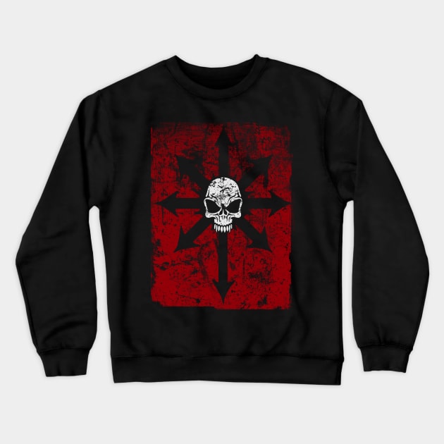 Khaos Red Crewneck Sweatshirt by SimonBreeze